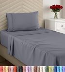 Utopia Bedding Full Sheet Set - Brushed Microfiber - Soft Bed Sheets for Full Size Bed - Luxury Bedding Sheets with Fitted Sheet, Flat Sheet & 2 Pillow Cases - Deep Pocket (Navy)