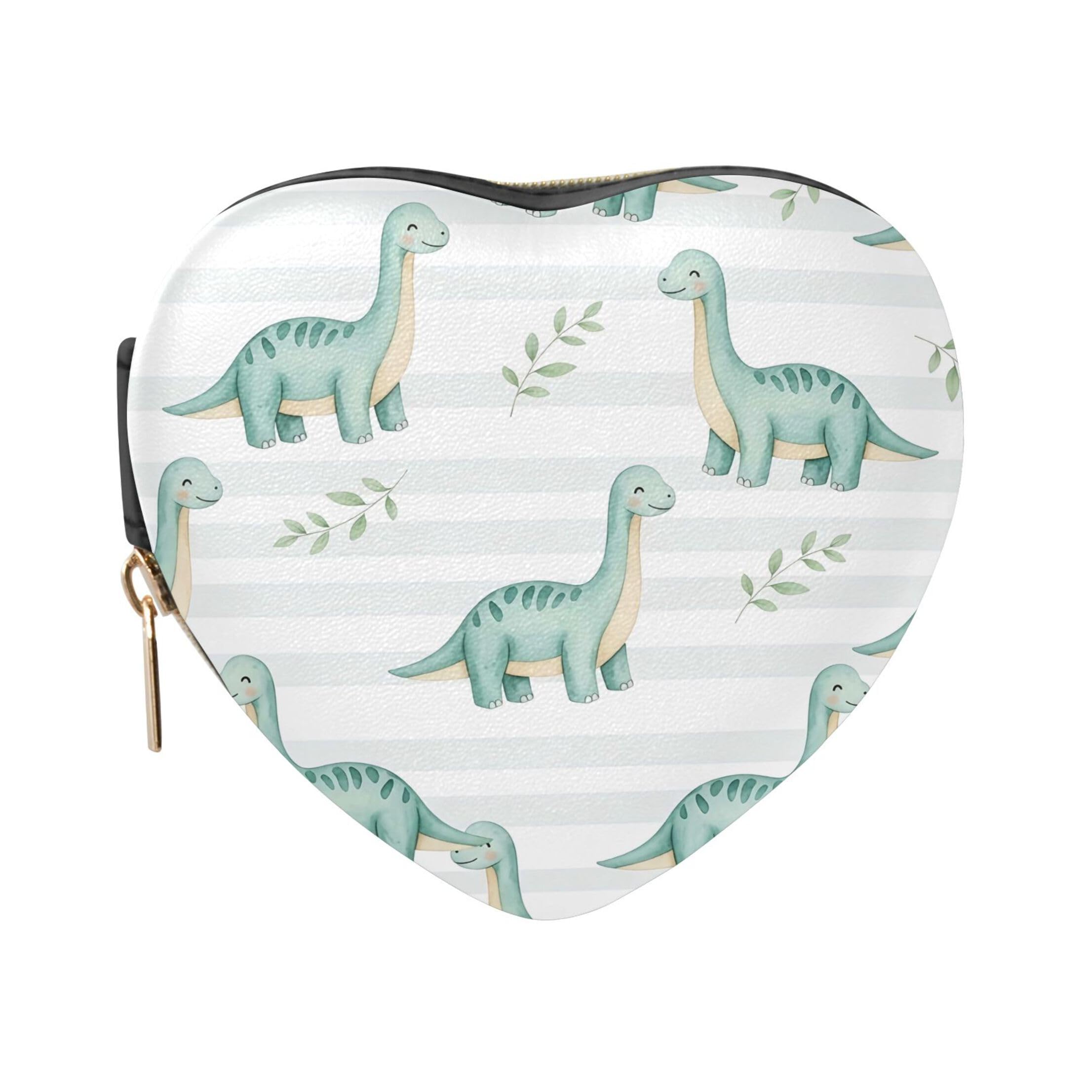 Fuauuyl Watercolor Dragon Small Jewelry Box Heart-Shaped Jewelry Case, Portable Travel Organizer Bridesmaid Proposal Gift for Women Girls