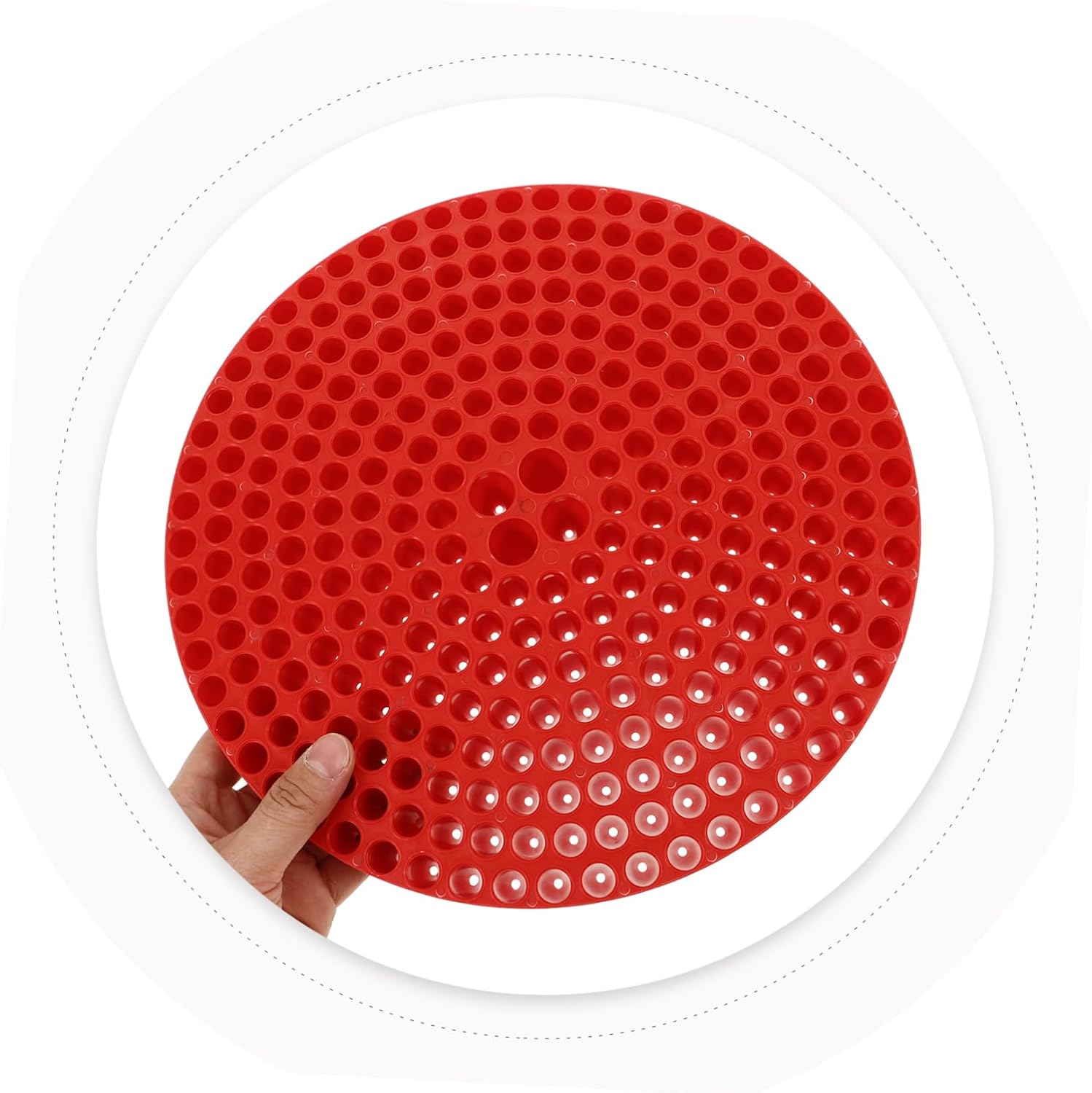 Car Wash Bucket Filter Screens Durable Material Separates Dirt and Gravel Protects Paint from Scratches for Optimal Rinse Experience Red
