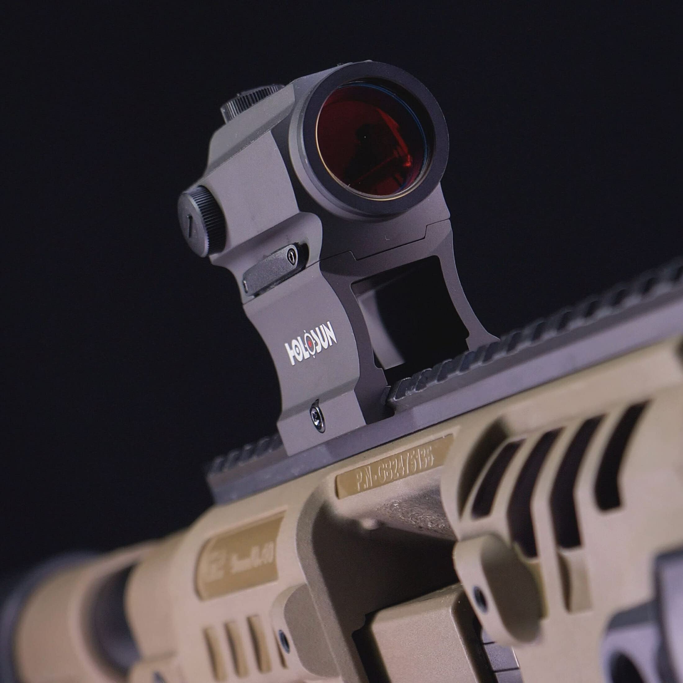 Holosun HS403B Microdot Red Dot Sight with 2MOA Dot Reticle, Black, Picatinny Rail, Red Dot Sight