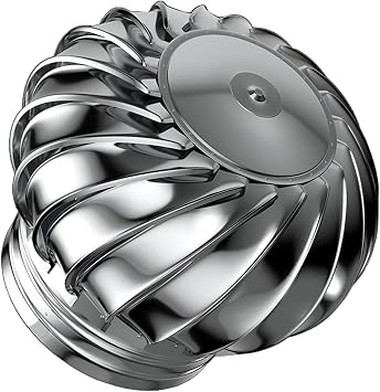 Stainless Steel Roof Wind Turbines Cap Vent Roof Ventilator - Air Vent Outlet 110 150 160 200 250 300mm No Deformation Rotating Roof Vents Energy-Efficient - All Purpose Chimney Cowl