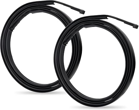 Pair Roof Trim Molding Seal Kit Sealing Strip Black Weather Stripping Fit for Toyota Corolla 2014-2017 Replace 75556-02260 75555-02270 75556-02200 75555-02210 Left and Right Side