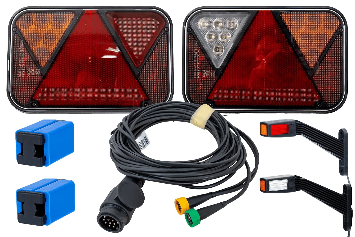 Zestaw świateł: lampy tylne FRISTOM FT-270 LED + lampy obrysowe FRISTOM FT-145 LED + wiązka MANTES 5,2m 13PIN