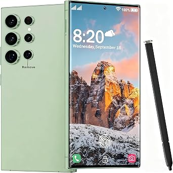 C24U Smartphone, 8GB+256GB Unlocked Phone Android 14, Snapdragon 8 Elite Fast Processor,6800mAh Battery,Built-in S Pen,Fingerprint Unlock,Face Recognition,Dual SIM,GPS,5G Cell Phone.