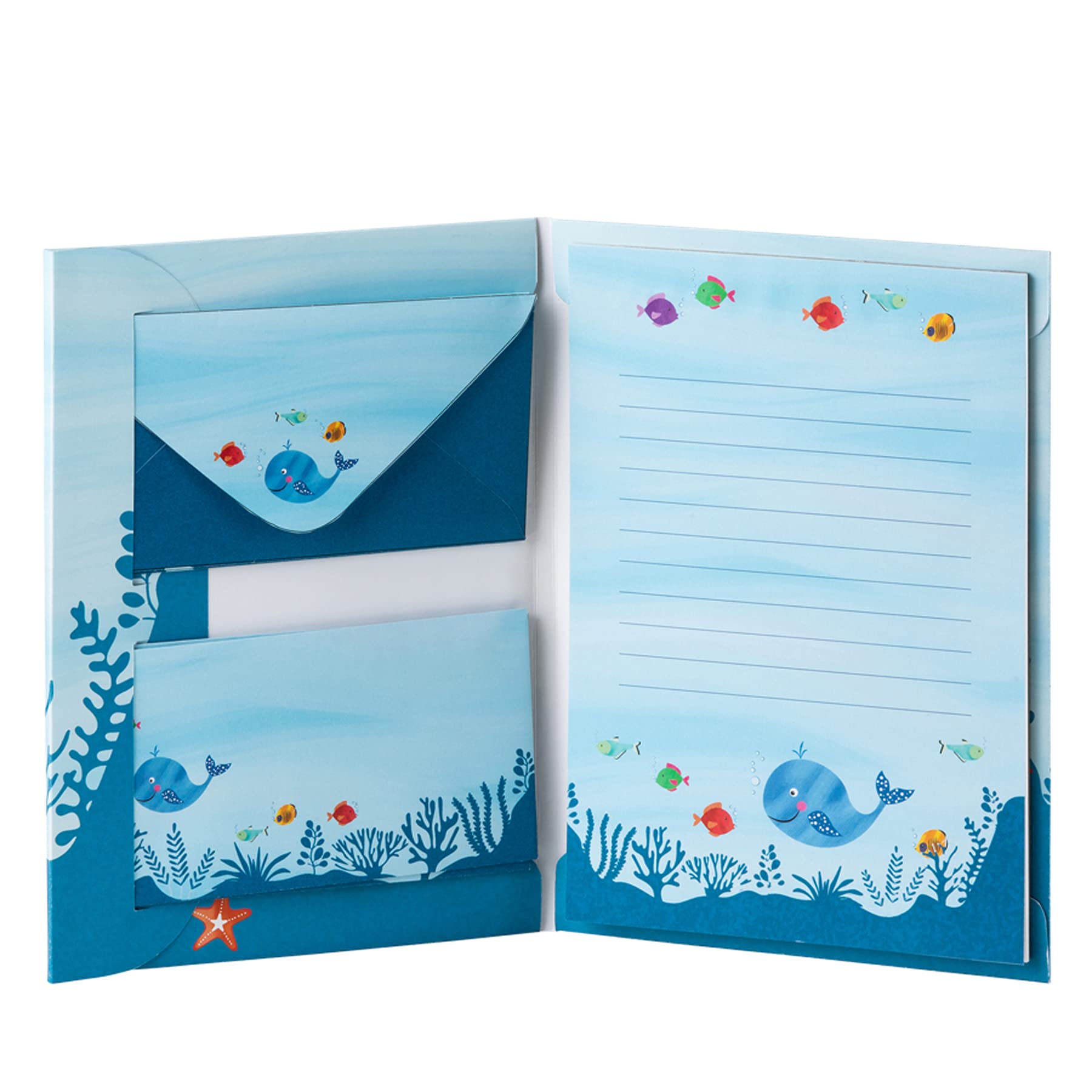 Rössler Papier Confezione carta da lettere Wal 165 x 235 mm 10 fogli 10 buste