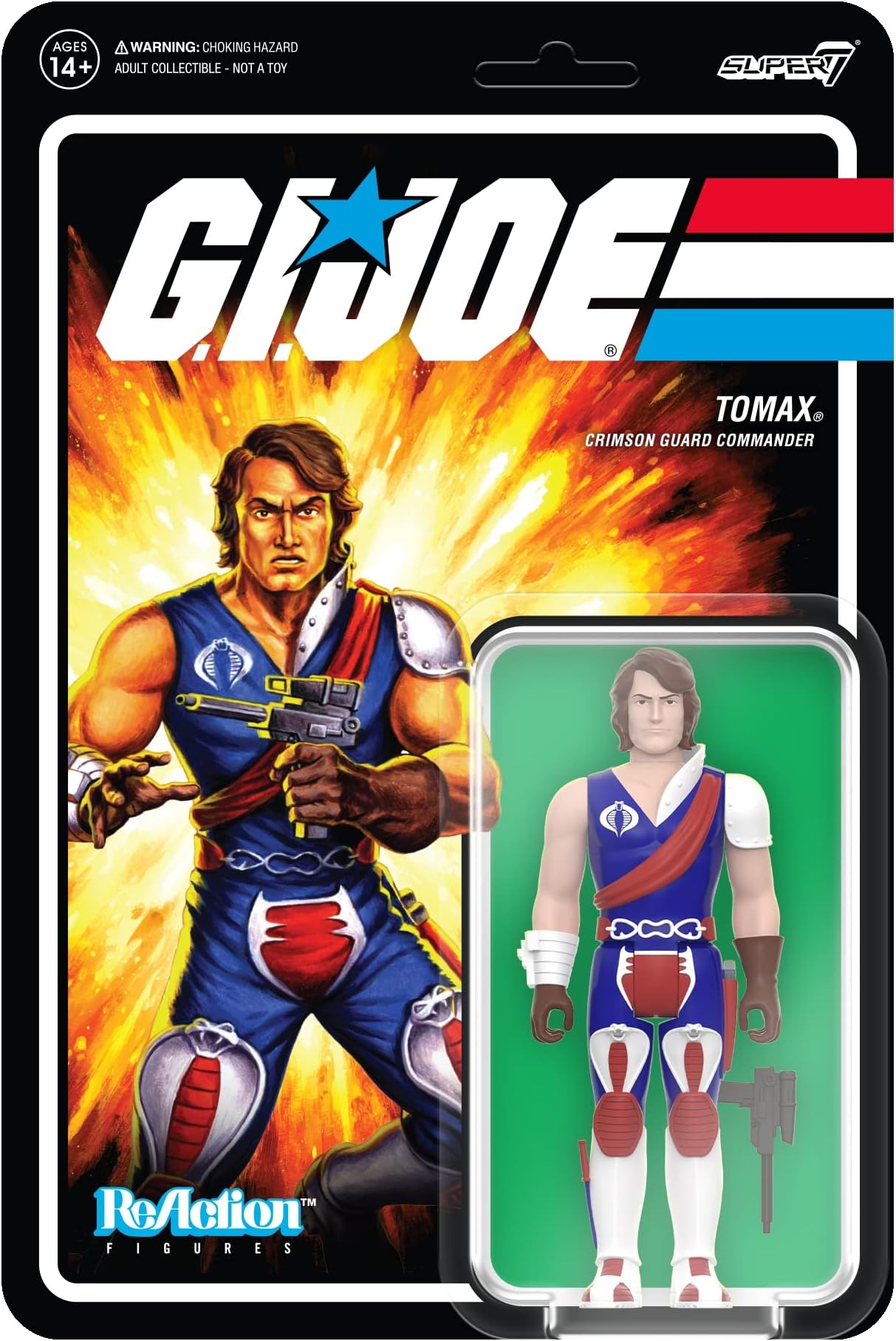 Super7 G.I. Joe Tomax - 3.75" G.I. Joe Action Figure with Accessory Classic Cartoon Collectibles and Retro Toys