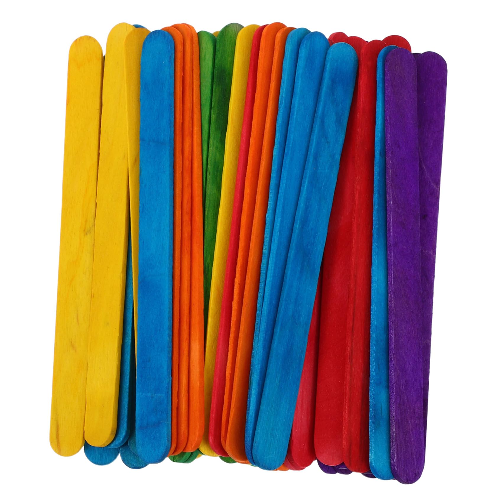 Palitos 500 de Madera de Colores para Infantiles, Manualidades Piezas | Material de Madera, Reutilizables y No Tóxicos, para Proyectos Escolares y Aula, Ayudan a Motricidad Fina