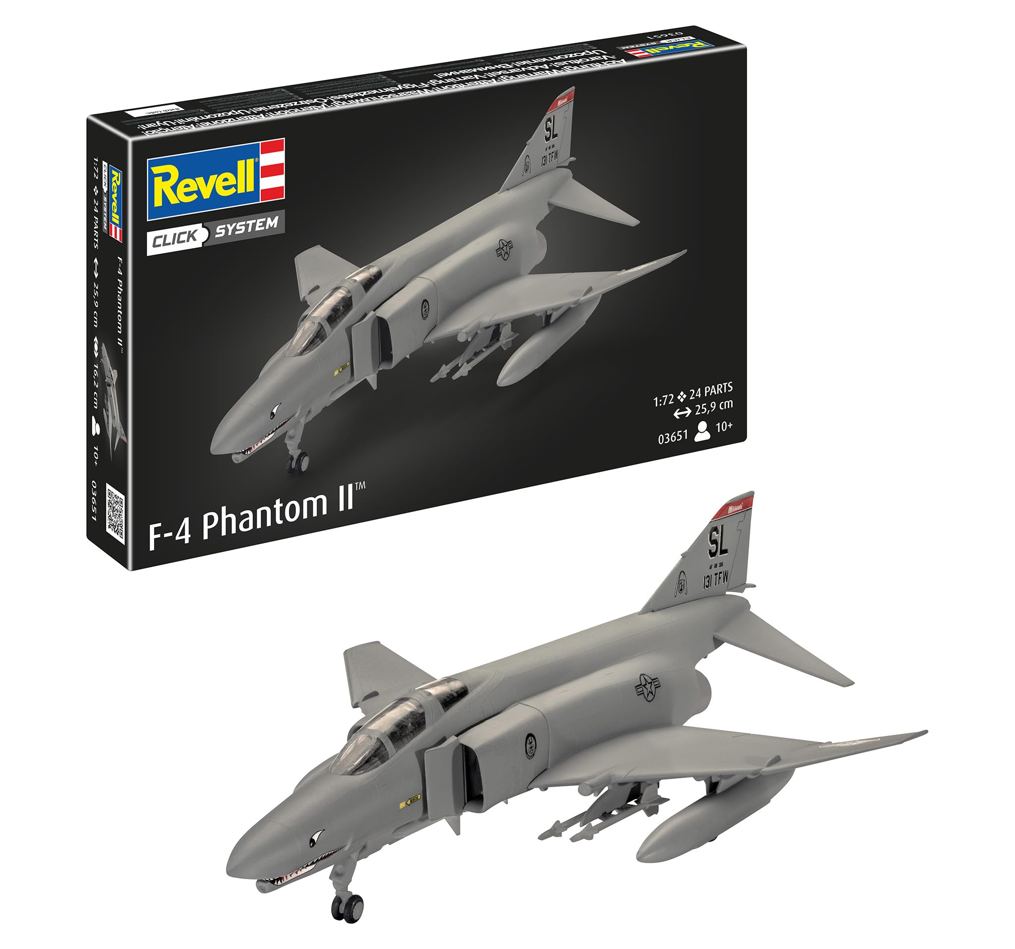 Amazon | ドイツレベル(Revell) 1/72 アメリカ海軍 F-4E ファントム