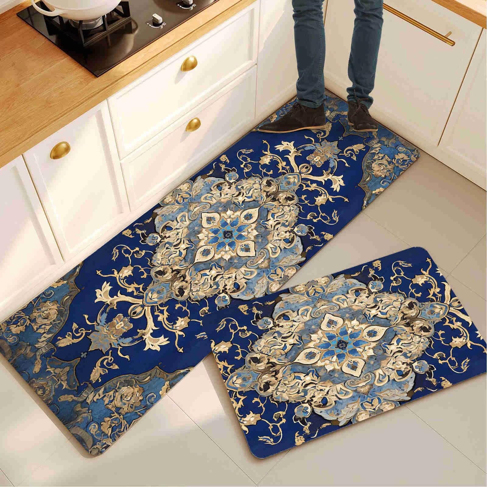 Alfombras de cocina lavables que evitan resbalones y absorben salpicaduras al instante