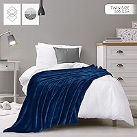 Vista 403 de Utopia Bedding - Manta de vellón de lujo, mullida, antiestática; manta de suave microfibra de 8.8 oz/yd² (300 g/m²) para cama; tamaño individual