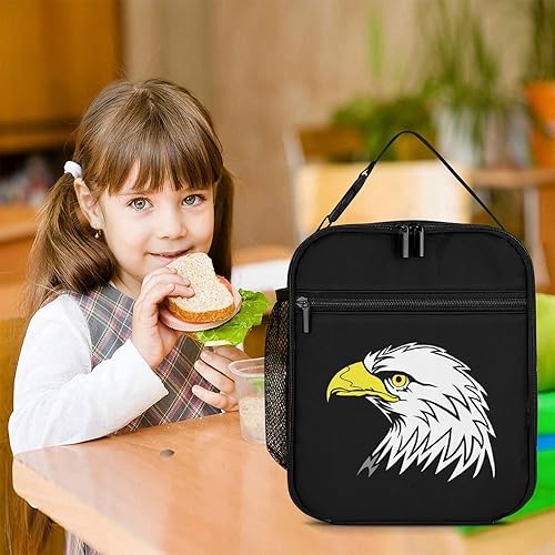 Miniatura 7 de Ferocious Bald Eagle Insulated Lunch Bag for Women Men Reusable Lunch Box Tote Bag for Work Travel