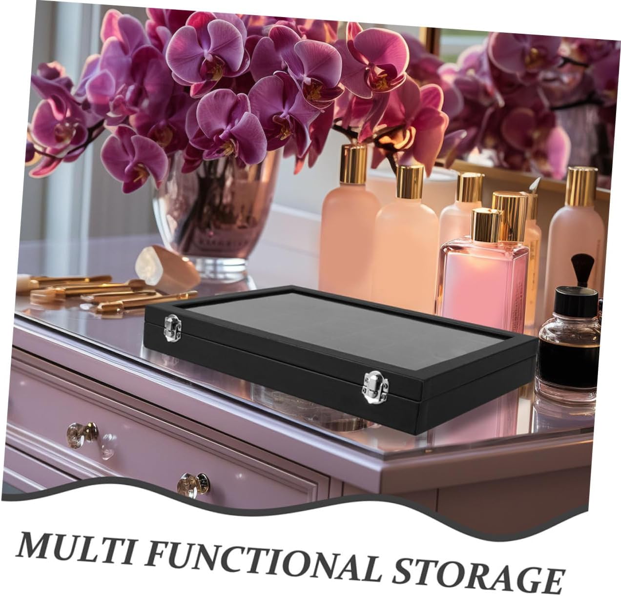 Cabilock 2pcs Rock Collection Box Boys and Girls Collectibles Display Case Storage Organizer Lid for Home Decor