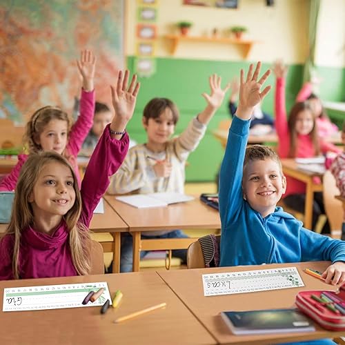 30 Etiquetas De Nombre Para Escritorio De Estudiante Para Aula - Placas
