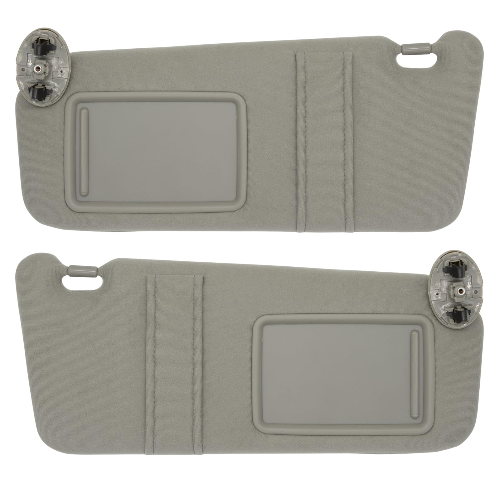 Driver Left & Passenger Right Side Sun Visor Without Light Compatible with Toyota Camry 2007 2008 2009 2010 2011 Replacement Number 74320-06780-B0 0400230506B0 74310-06750-B0 Colour Gray