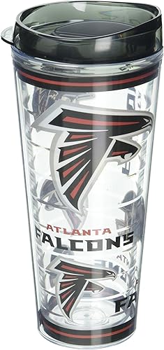 Miniatura 22 de Rico Industries NFL - Vaso de fútbol americano de doble pared, 16 onzas, tapa W