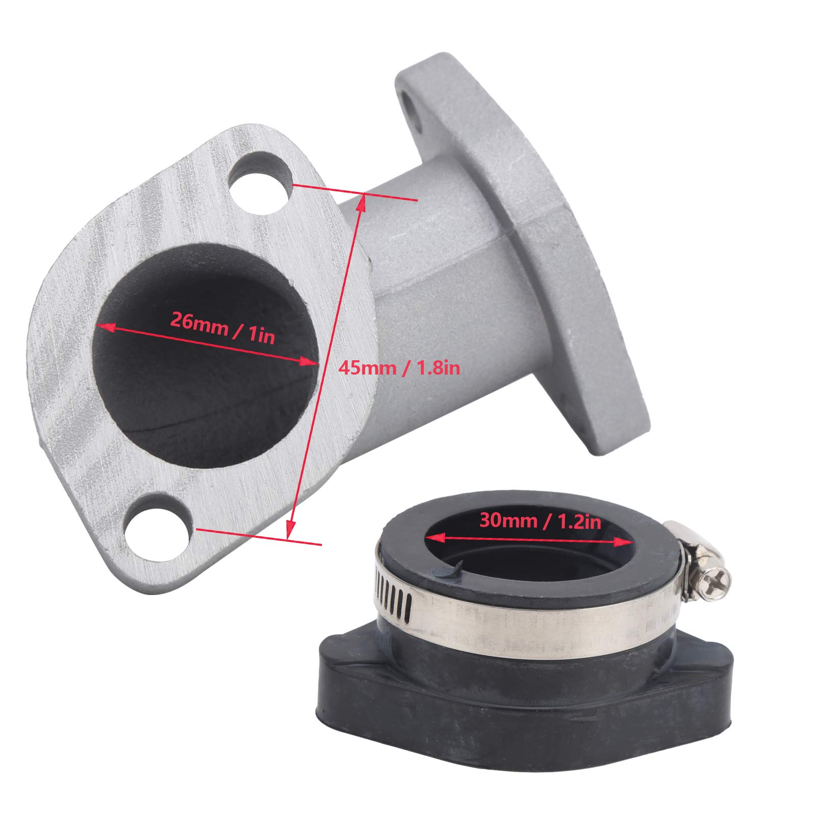 Kit De Tuyau De Collecteur D'admission De Carburateur Kit D Dadaptateur 26 Mm 28 Mm Pour Moto 125 Cc 140 Cc 150 Cc 155 Cc 160 Cc 200 Cc 250 Cc Pit Dirt Bike 90515792