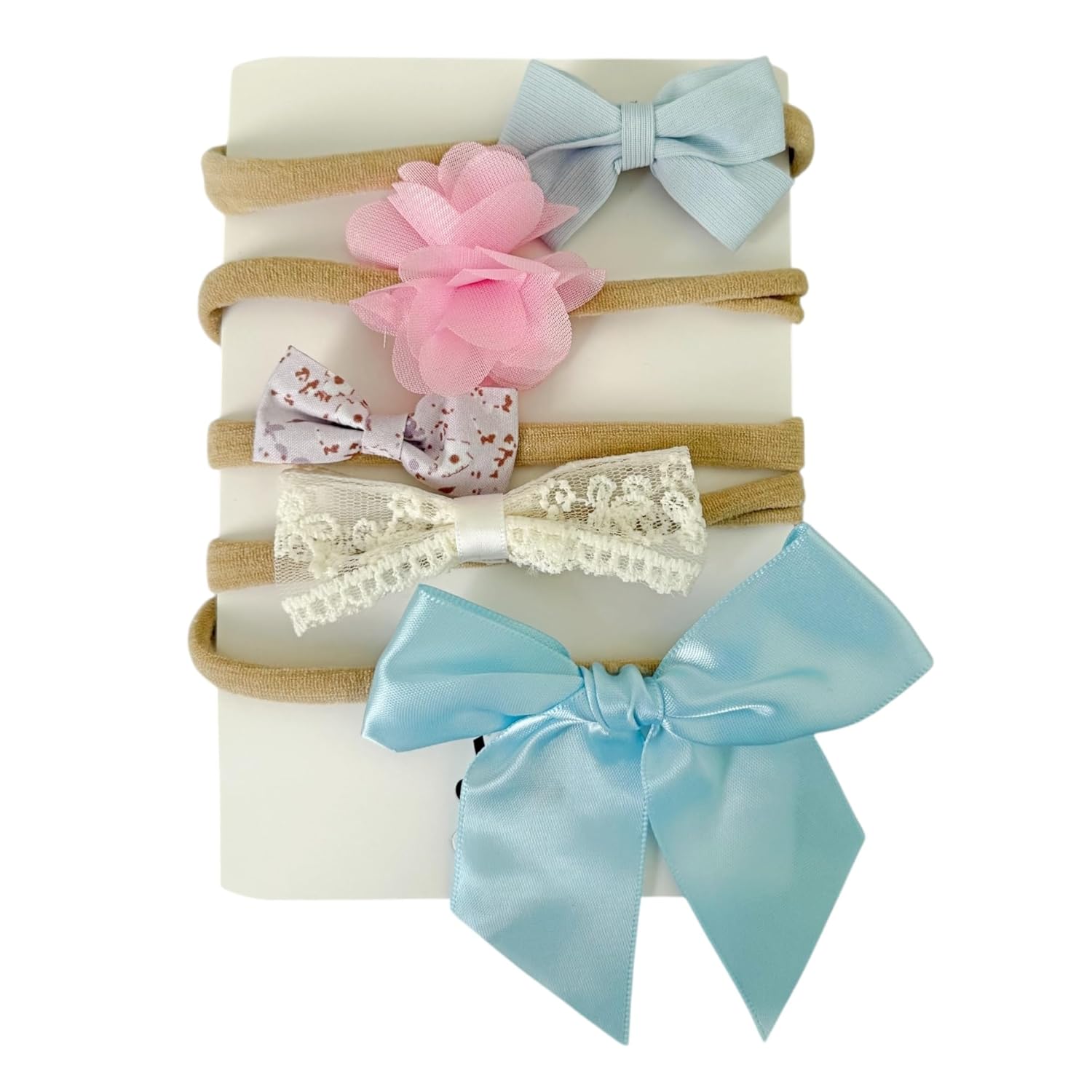 Kit 5 Faixas Tiara Lacinhos para Bebê Não Aperta Laço Sortidas Meia de Seda (Modelo E, Único) em promoção! Veja a oferta e mais achadinhos de Laços & Tiaras Infantis 9 Hoje é o melhor dia para comprar Kit 5 Faixas Tiara Lacinhos para Bebê Não Aperta Laço Sortidas Meia de Seda (Modelo E, Único) com aquele preço maroto! Promoção! Aproveite a oferta! 9