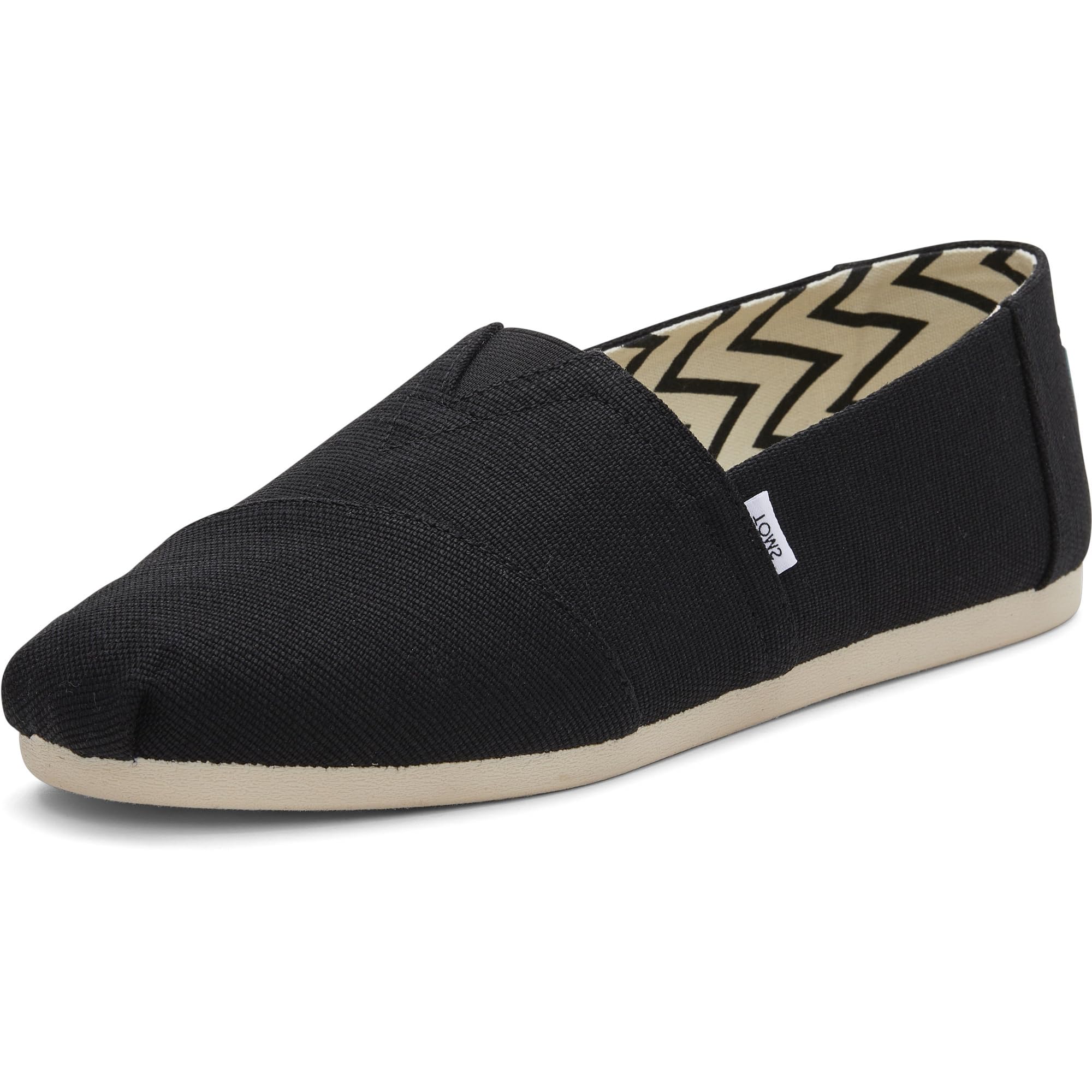 TOMS Alpargata Classic Cotton Men's Black Espadrilles - UK 8