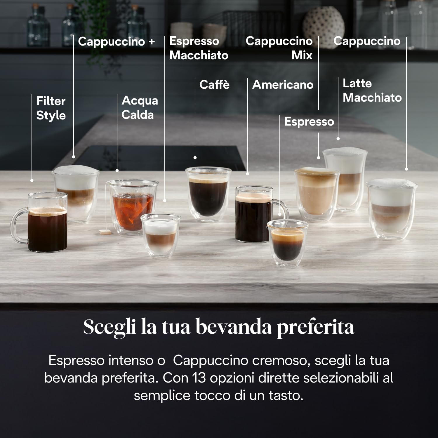 De’Longhi Magnifica Evo Next – Perfetto Macchina da Caffè Automatica, LatteCrema Montalatte Automatico, 13 Bevande in un Solo Tocco, Display Touch a Colori, Titanio e Nero (ECAM312.80.TB)