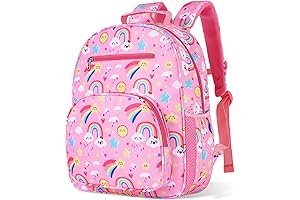 joymele Waterproof Backpack for Girls, Large Capacity Schoolbag for Preschoolers, Primary and Elementary Students (12L)