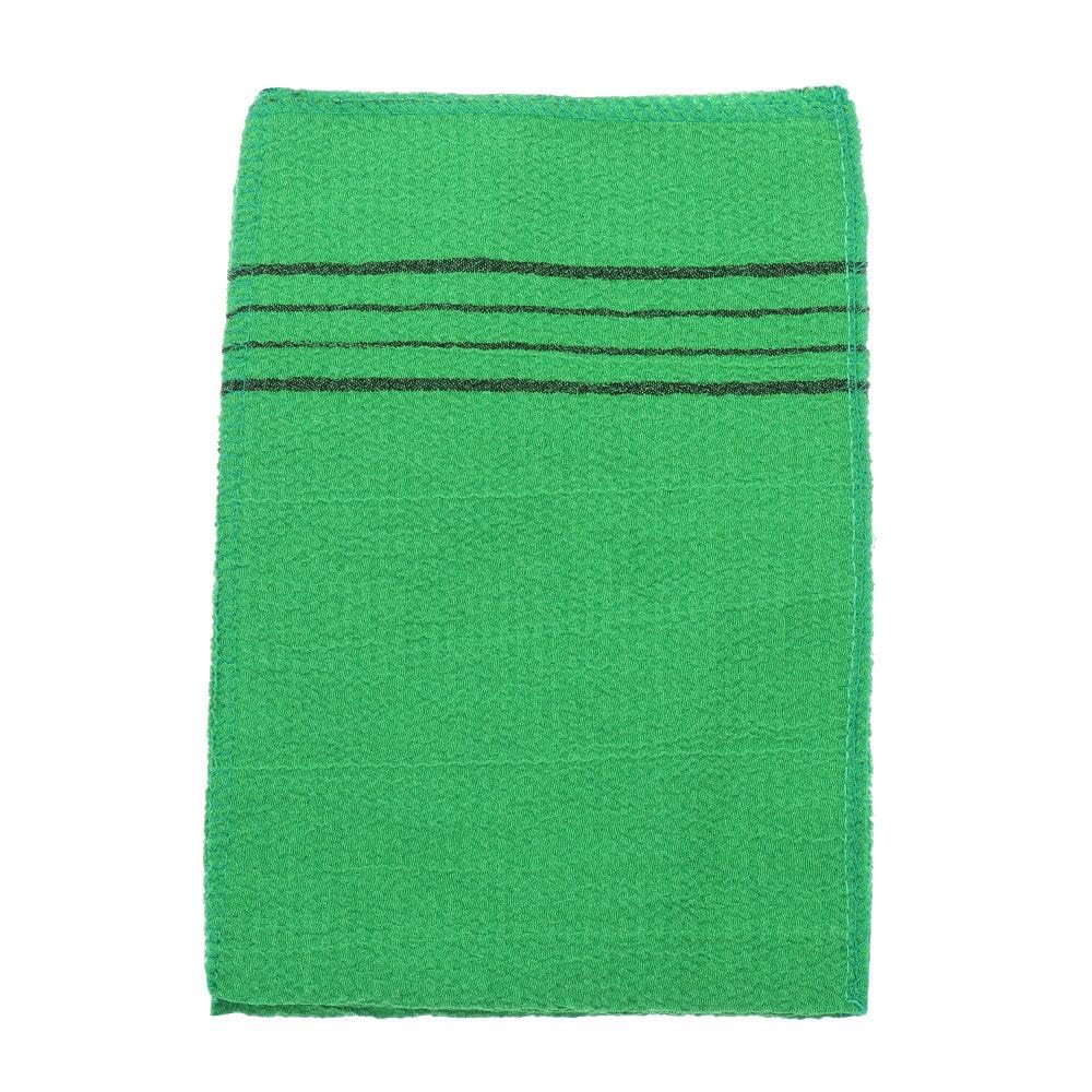 Exfoliating Bath Towel Durable Shower Scrubber Body Rub Portable Bathroom Supplies Green