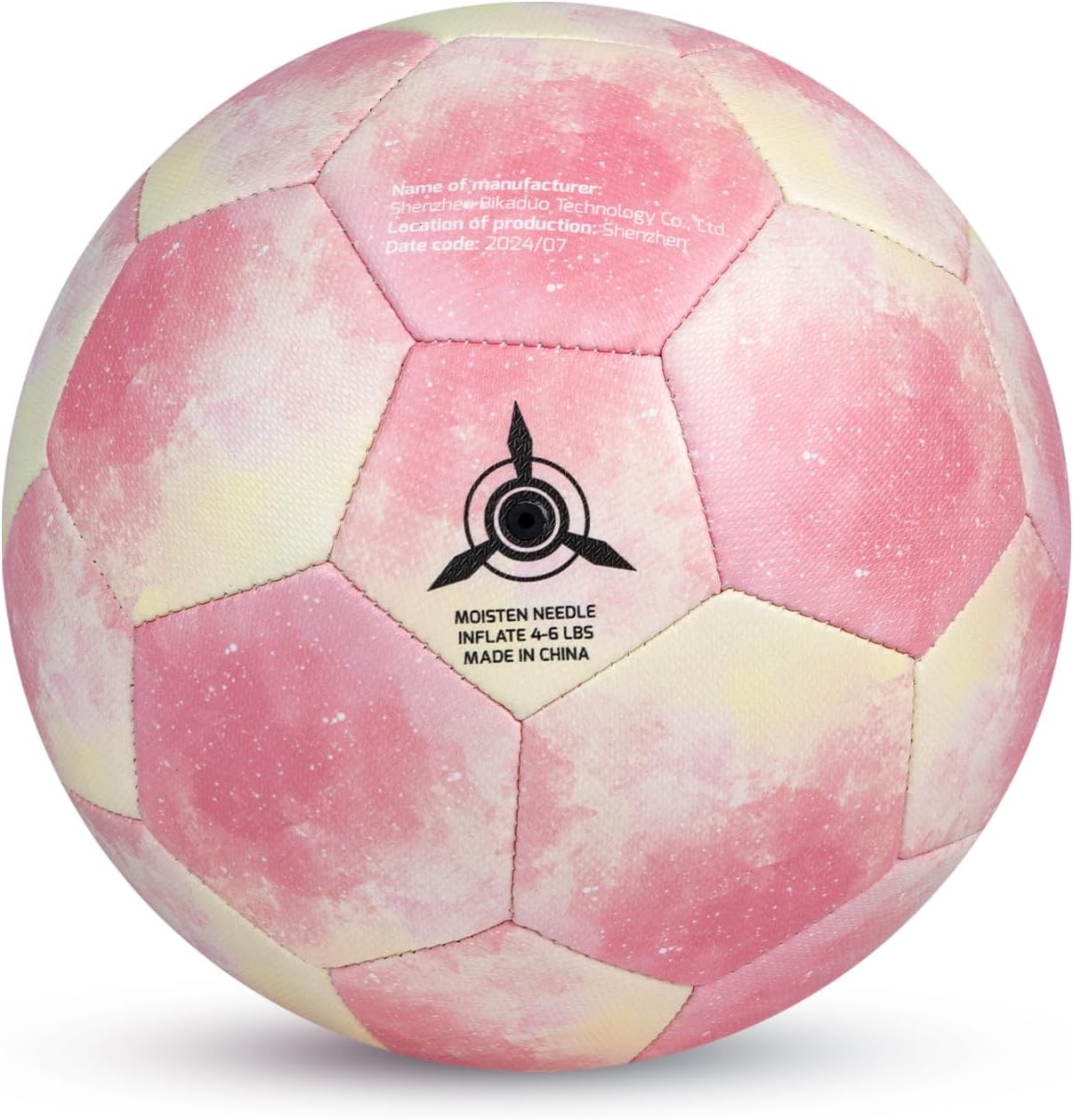 Picador Size 4 Soccer Ball, Pink Gilrs Kids Soccer Ball for Youth Child Teen Boys Outdoors Indoor Outdoor Backyard Practice Ideal Soccer Gift - Image 2