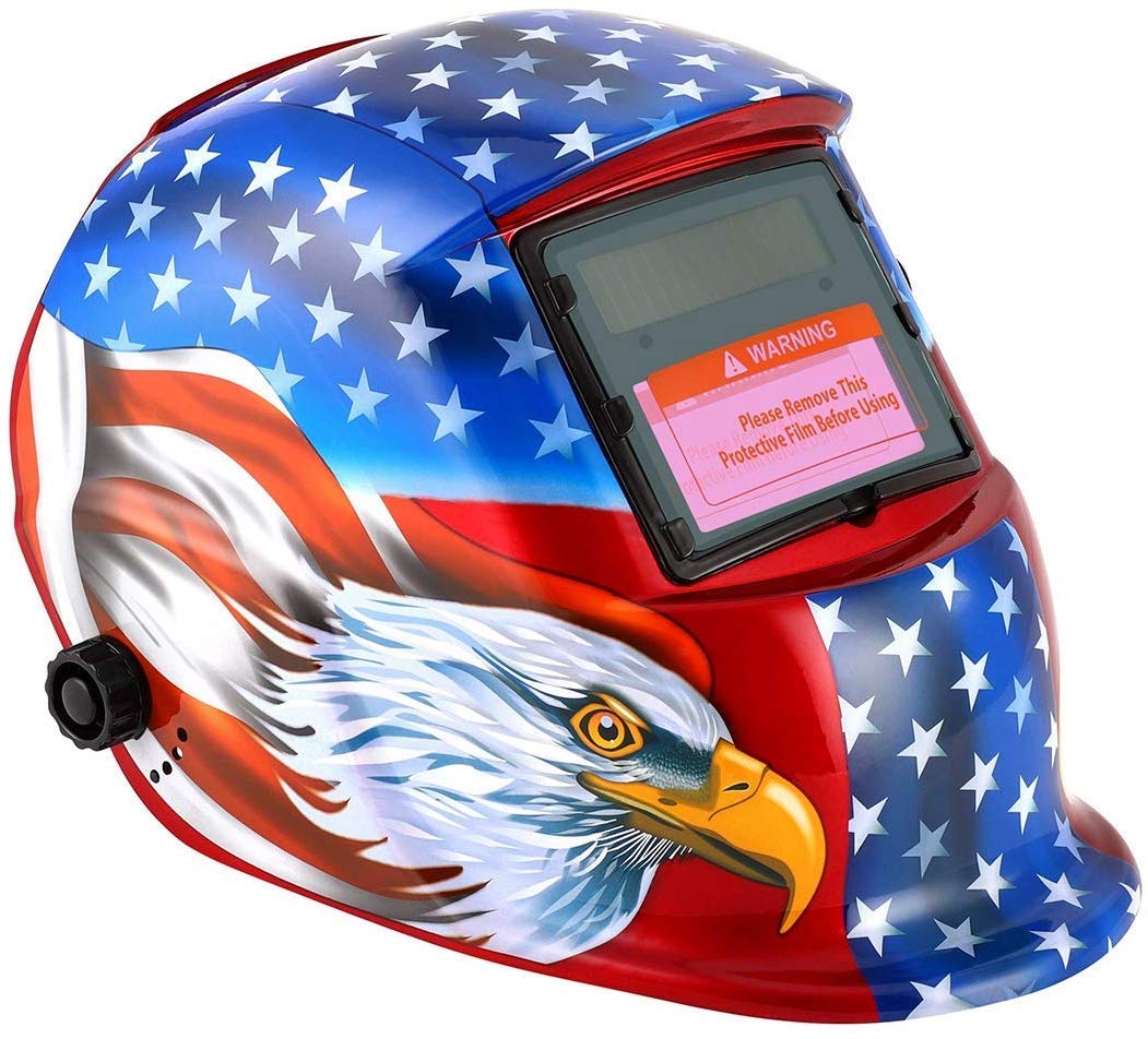 HZXVOGEN Casco Per Saldatura True Color DIN4 Maschera Per Saldatura Ad Energia Solare Per MIG MAG MMA TIG Saldatore Accessori Per Macchine 3.94 "x 2.36 - Foto 9