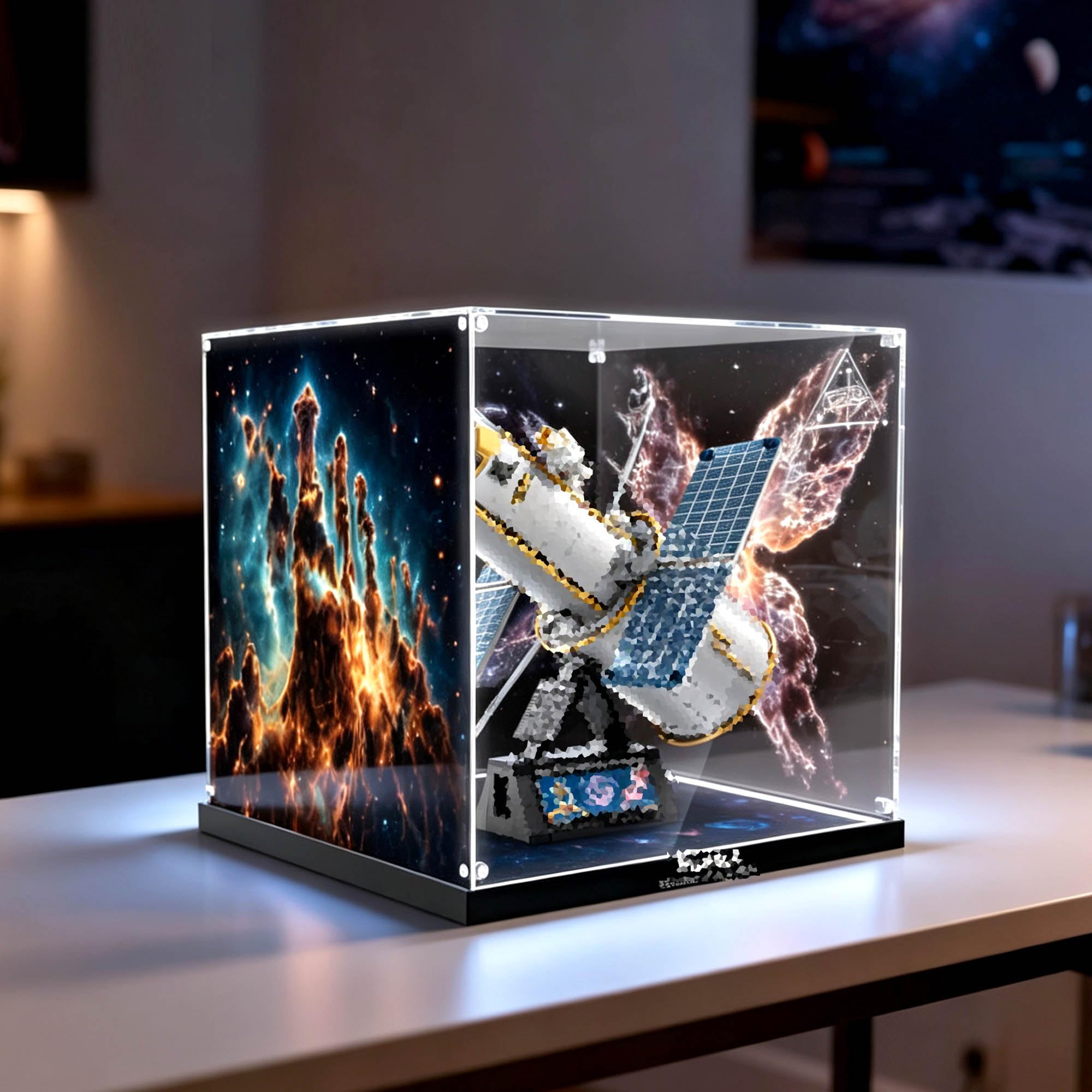 Vetrina compatibile con set di telescopi spaziali Le-go 11382