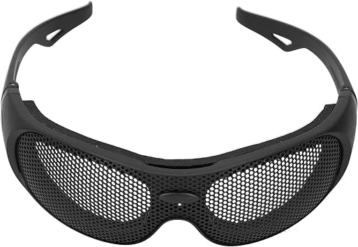 Occhiali di sicurezza, occhiali di sicurezza con motivo a maglia di ferro  resistente agli urti UV400 per i fan militari CS Outdoor Game : Amazon.it