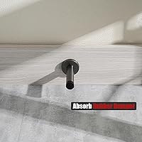 Vista 6 de JQK - Tope para puerta, 304 de acero inoxidable de 1mm de espesor con amortiguación de sonido, tope de puerta con protector de pared de goma, 2