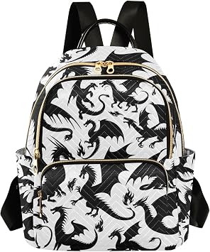 Mini Backpack for Women Dragon Mini Backpack Purse Lightweight Small Daypack, 8.5L