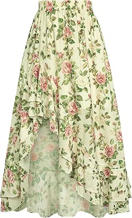 Scarlet Darkness - Maxi Abito da Donna in Stile Rinascimentale