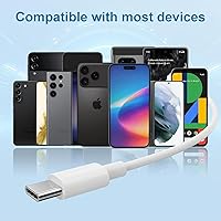 Vista 6 de 2 Pack-USB C Headphones for iPhone 17/16/15 Pro Max,Type C Earbuds Wired Earphones with Mic & Remote Control Noise Cancelling for iPhone 17/16/15