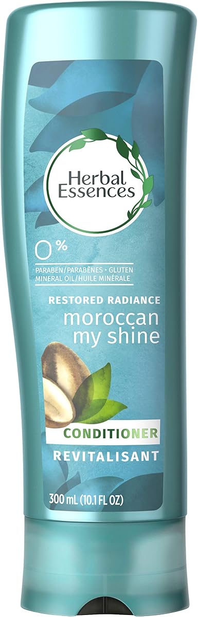 Herbal Essences My Shine Acondicionador nutritivo, aceite de argán marroquí, 10.1 onzas líquidas