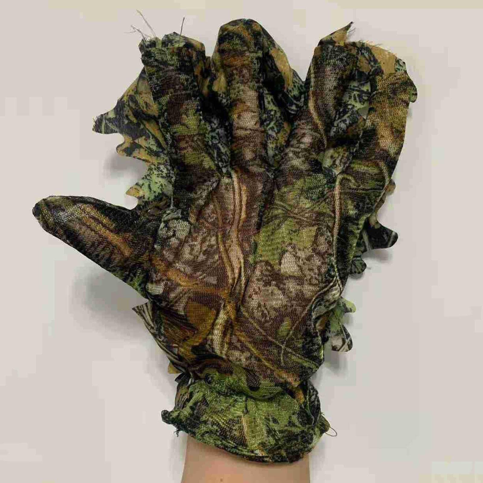 LOOM TREE 1 Pair Maple Leaves Bionic Camouflage Thin Gloves Cycling Shooting Hunting Hunting | Clothing, Shoes & Accessories | Gloves