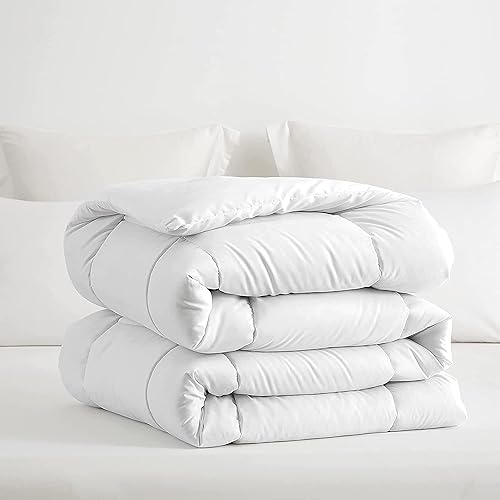 Miniatura 9 de Edredón de plumón de 1 pieza tamaño King  Súper suave para todas las estaciones, 400 GSM, ligero, 4 bucles en las esquinas, edredón de plumón de