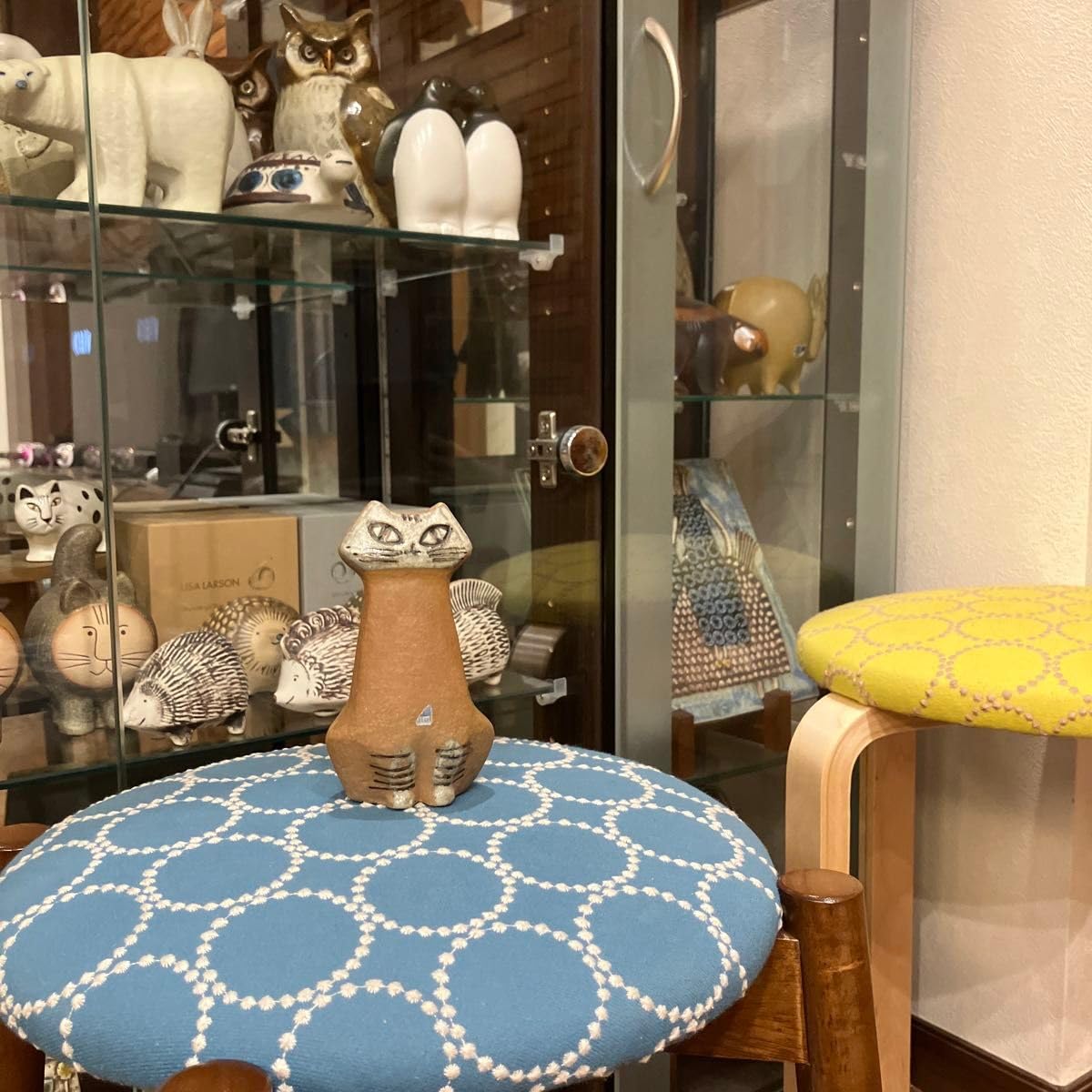 リサラーソン お座りした猫　工芸品　置物　Lilla Zoo 猫 ヴィンテージ Lisa Larson（リサラーソン）/ KATT (お座り猫/LILLA ZOO)