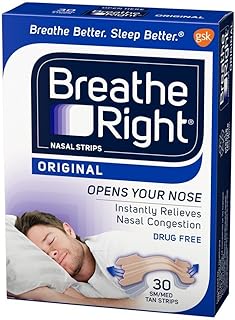 Snoring Congestion Relief Nasal Strips, Small/Medium, Original, 30 Strips
