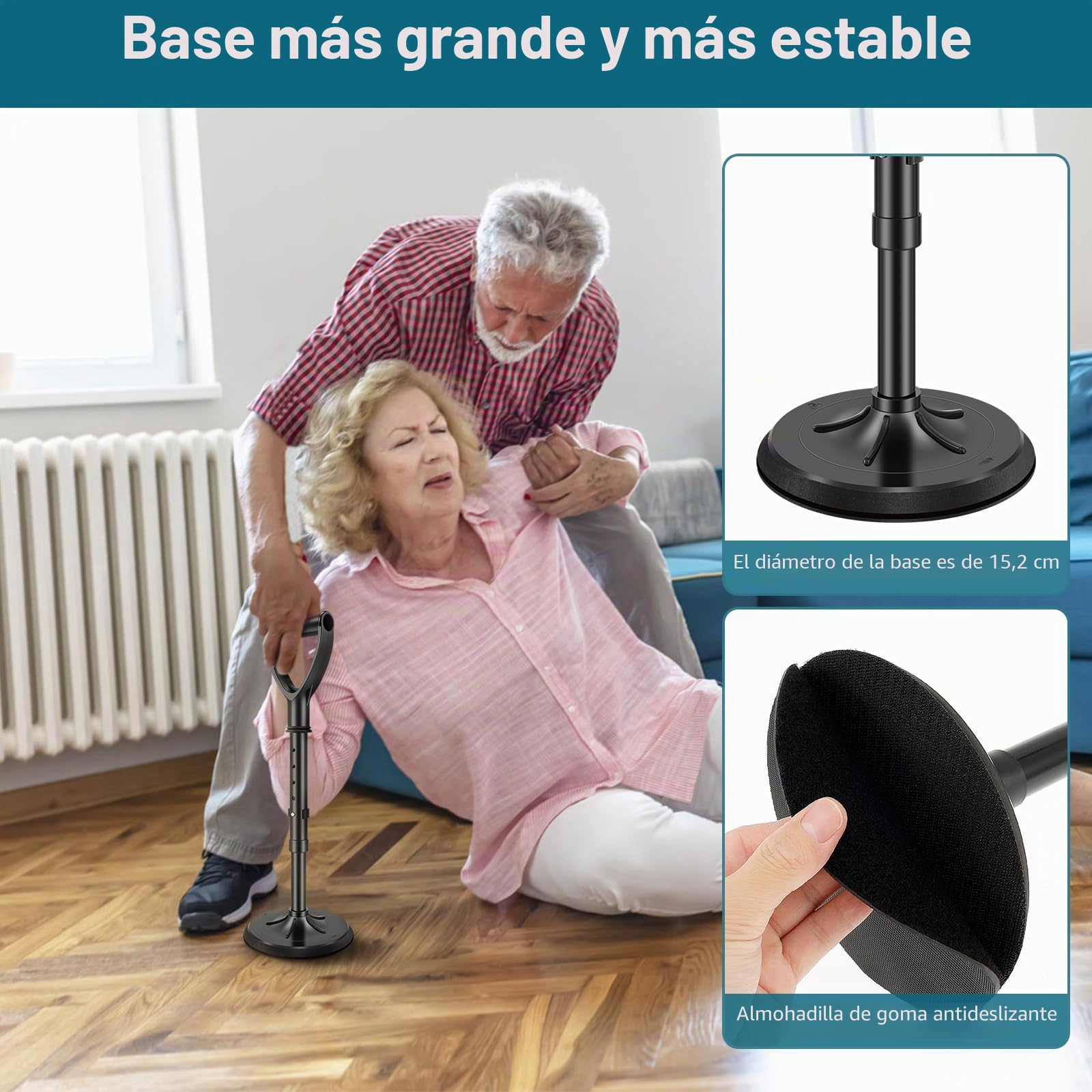 Dispositivo de ayuda de pie ajustable para ayudar a las personas mayores a levantarse del suelo y el suelo, dispositivo de asistencia de elevación de metal, herramienta de apoyo para ancianos