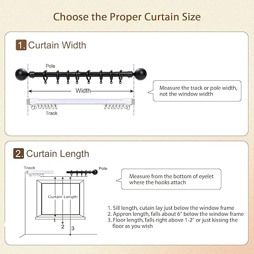 Miniatura 7 de CHEFRU Cortinas traslúcidas plisadas blancas para ventana de 102 pulgadas de largo 2 paneles filtran suavemente la luz transparente a través de