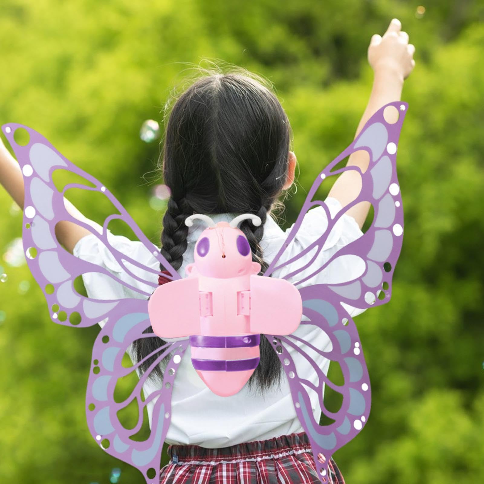 Ailes De Fée électriques LED – Battement Réaliste – Musique Activable – Envergure 88 Cm – Pour Enfants Et Adultes (80-180 Cm) – Idéal Pour Cosplay, Halloween Et Fêtes