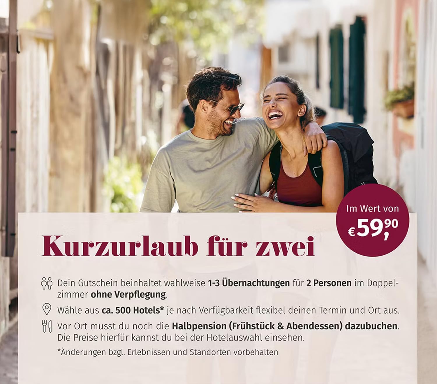 mydays Geschenkbox Kurzurlaub für Zwei; Erlebnis verschenken oder selbst erleben; Gutschein für 2 Person(en)