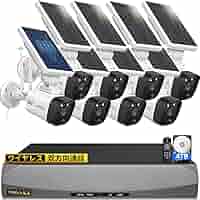 ✨1台限り✨防犯カメラ 屋外 ソーラー 監視カメラ 充電式 ワイヤレス 屋外 正規品】防犯カメラ 屋外 ソーラー 最大700万画素 家庭用 防犯