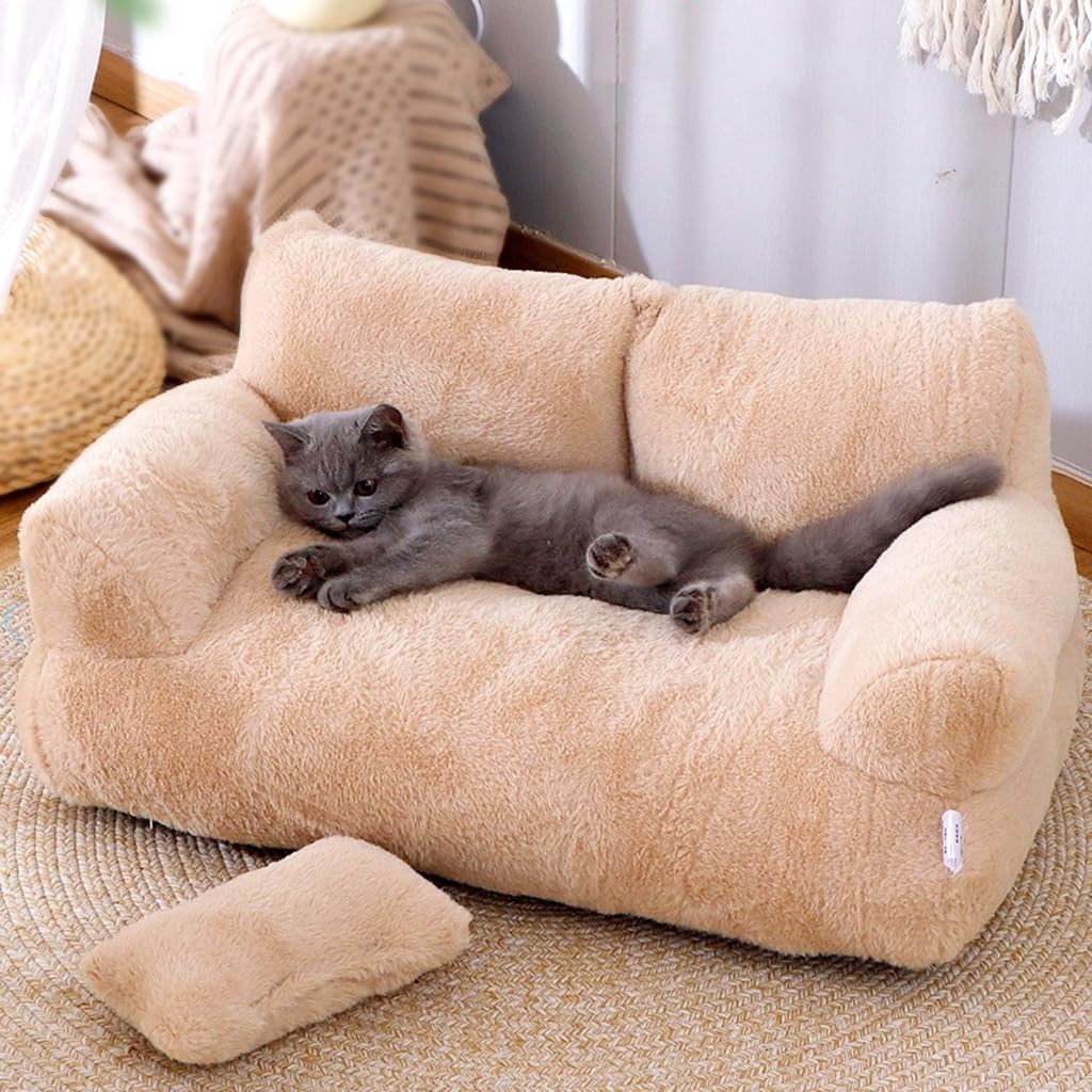 Creative Pet Couch Bed Detachable Nest for Dogs and Cats Soft Plush Comfortable Sofa Multiple Colors