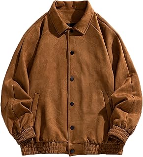Primavera Y OtoñO Color SóLido Retro Lapel Coat Hombres Moda Single-Breasted BéIsbol Traje De Chaqueta