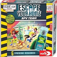 Noris 606101975 Escape Your Home Families and Board Game for 3 to 6 Players with Timer Including Batteries - for All Escape Room Fans from 8 Years