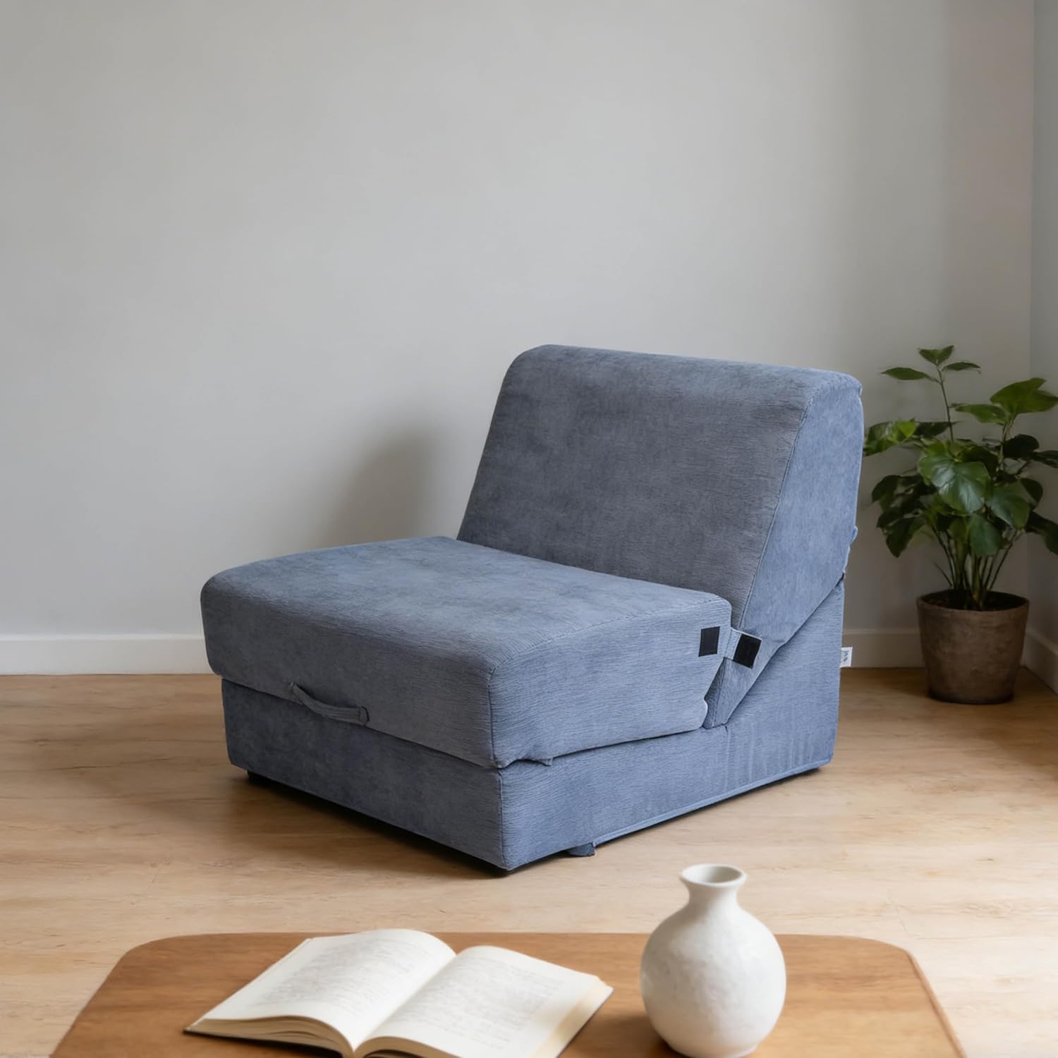jela Luxury Corduroy Indoor Chaise Lounge, Corduroy Gray