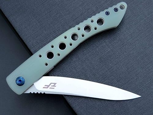 Miniatura 5 de Eafengrow EF943 EDC Cuchillo plegable, hoja de acero D2 G10 mango EDC Flipper cuchillo con clip de bolsillo para camping, táctico senderismo,