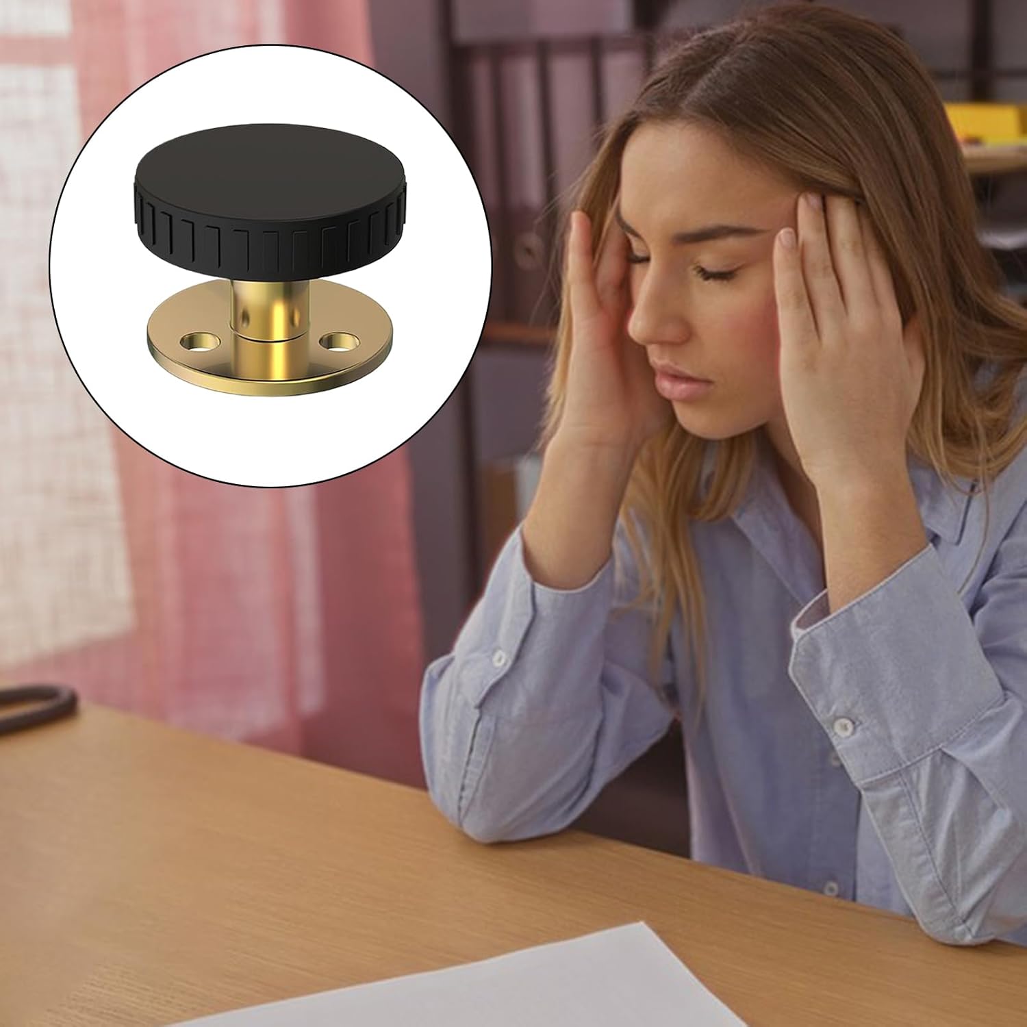 Wall Saver Bumpers - Headboard Stoppers for Wall | Bed Wall Bumpers | Adjustable Anti-Shake Wall Protectors | No-Drill Threaded Furniture Stabilizer for Beds, Cribs, Guest Rooms and Dorms