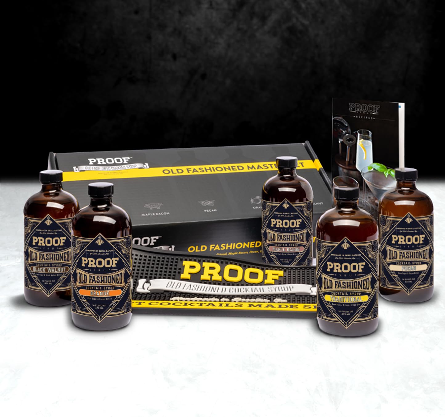 Proof Syrup Old Fashioned Cocktail Mixer Set W/5 Flavors